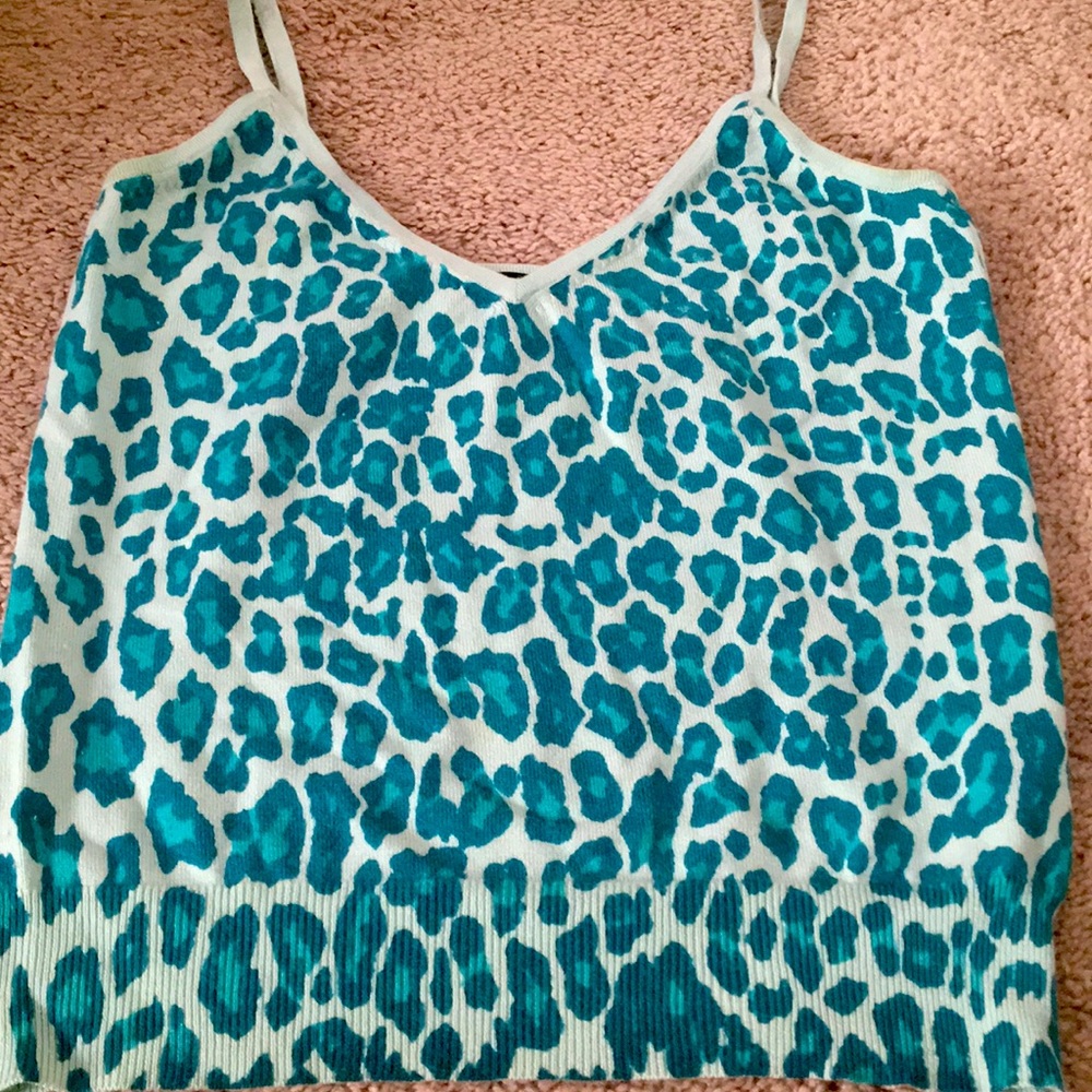 Cute green sweater tank top